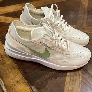 Nike | Shoes | Nike Waffle One Leather Light Bone Oil Green  display picture 2
